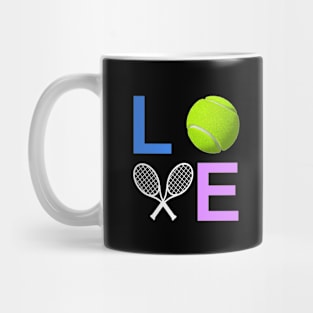 Love Tennis Ball Sports Birthday Gift Mug